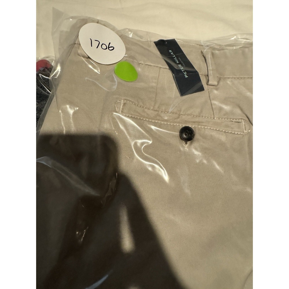 NEW Peter Millar Chino Pants Men's 40 Fits 40x36 Beige Stretch Mid Rise Straight - Picture 16 of 16